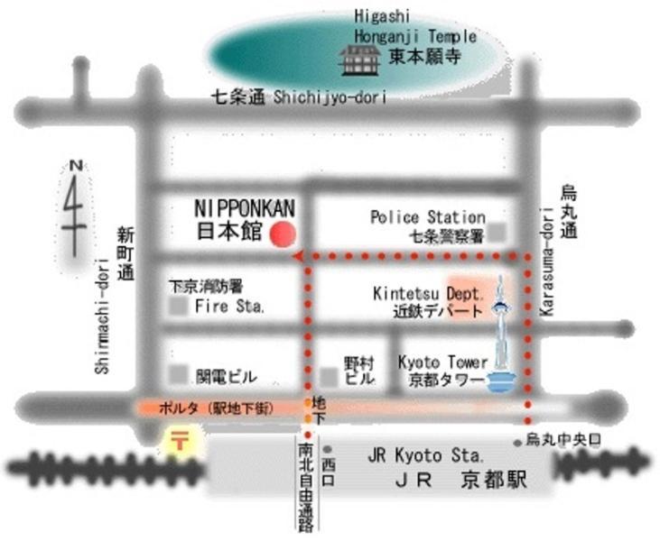 Nihonkan Kyoto Eksteriør billede